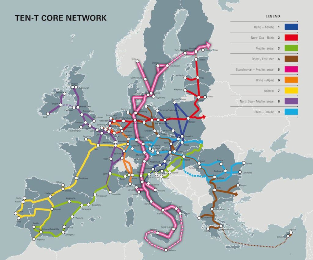 Mappa Alta Velocità Europa