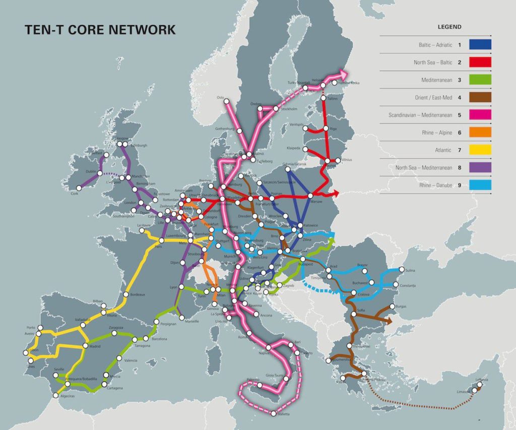 Mappa Alta Velocità Europa
