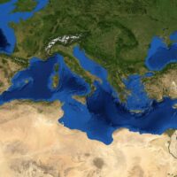 mediterraneo dal satellite