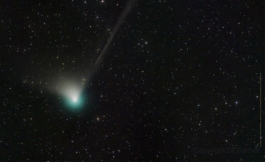 La cometa dovrebbe essere facile da individuare con il binocolo e probabilmente ad occhio nudo.