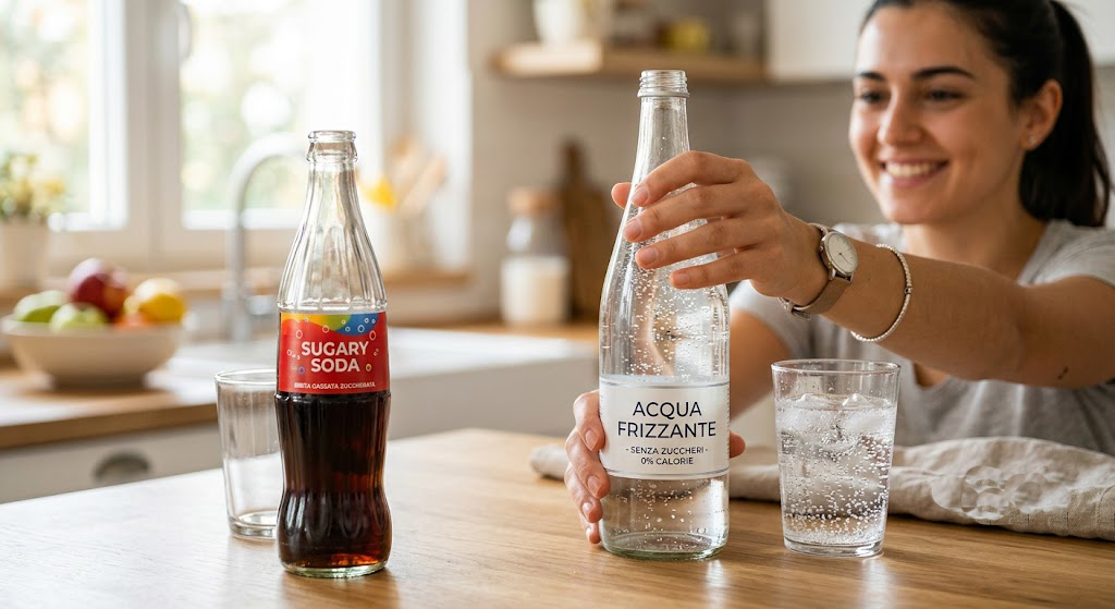 Secondo un piccolo studio preliminare che ha monitorato come diverse bevande influenzano l'acidità della bocca, l'acqua frizzante non zuccherata potrebbe rappresentare un'alternativa più delicata per i denti rispetto alle bibite gassate zuccherate. Le bibite gassate hanno causato il calo più marcato e prolungato del pH salivare, mentre l'acqua frizzante ha prodotto solo una diminuzione temporanea prima che la saliva ripristinasse i valori normali. È importante sottolineare che l'acidità è rimasta al di sopra del livello associato al danneggiamento dello smalto.