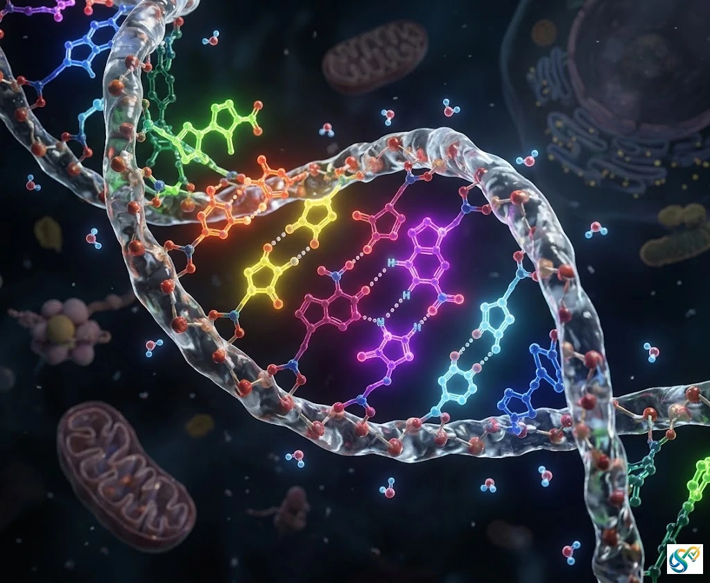 Il DNA funziona come un testo composto da parole composte da nucleotidi. Nel DNA naturale, le basi si accoppiano in modo specifico formando legami a idrogeno: la A si lega alla T e la C si lega alla G.