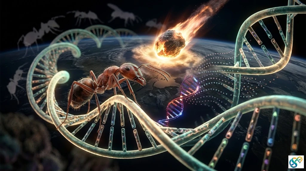 L'asteroide che ha causato l'estinzione dei dinosauri potrebbe aver spianato la strada alla conquista del pianeta da parte delle formiche, grazie anche a un sorprendente contributo derivante da "geni saltellanti" nascosti nel loro DNA. Gli scienziati hanno scoperto che picchi di attività di questi elementi genetici mobili coincidevano con l'ascesa di importanti gruppi di formiche e potrebbero aver contribuito ad affinare la loro straordinaria capacità di comunicare attraverso l'olfatto.
