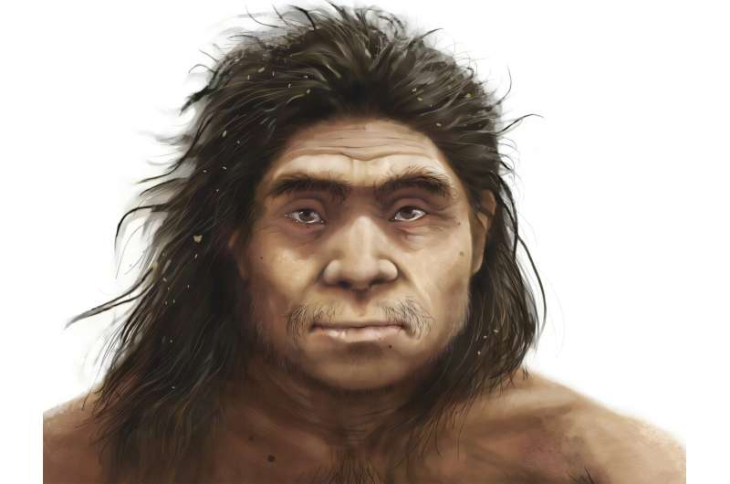 Rappresentazione artistica dei tratti facciali marcati di un Denisoviano. Crediti: Institute of Vertebrate Paleontology and Paleoanthropology/CAS
